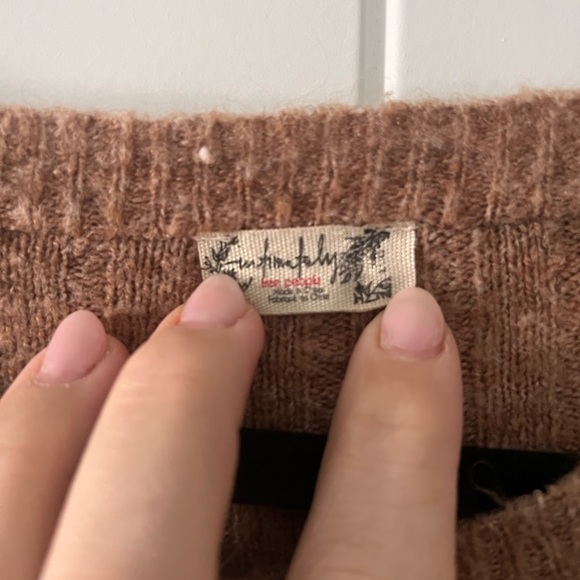 Intimately Free People Around The Clock Brown Tunic Sweater - Picture 5 of 9